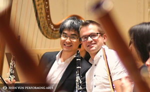 La prova generale dell'orchestra sinfonica al completo la mattina del concerto a Boston, il 4 ottobre.