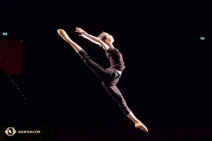 La ballerina Zizhen Yu a Milano (foto della ballerina Nancy Wang)