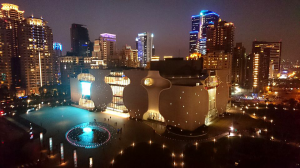 L’originale facciata del Teatro Nazionale di Taichung.