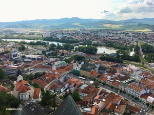Una vista dell'idilliaco Trencin